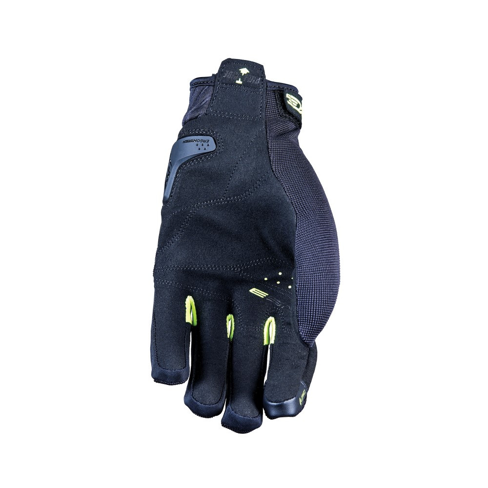 Guantes Five Rs3 Evo Negro Amarillo Fluor - imagen 1