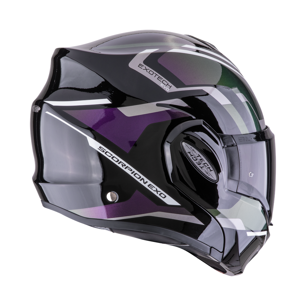 Casco Scorpion Exo-Tech Evo Furio Negro-Camaleón - imagen 2