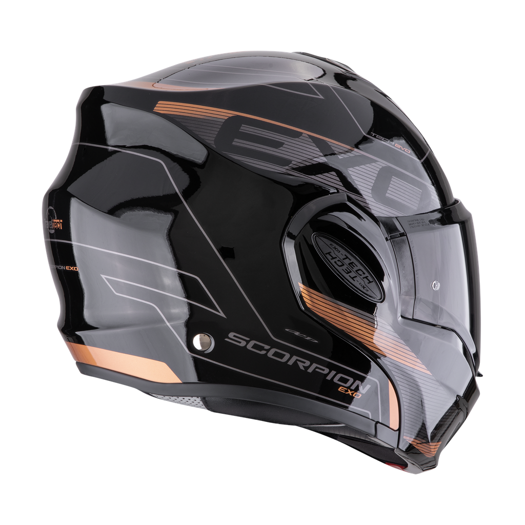 Casco Scorpion Exo-Tech Evo Traveller Negro-Cobre - imagen 2