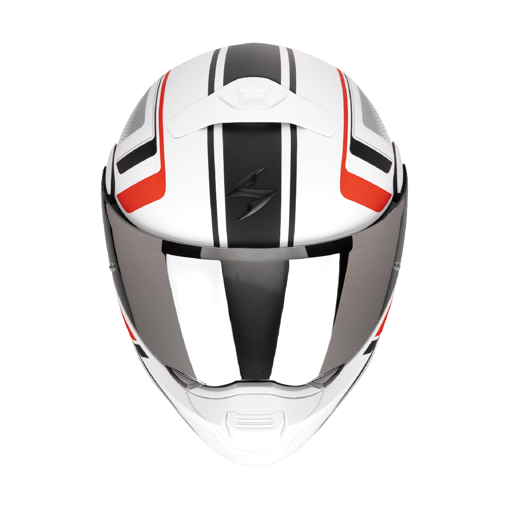 Casco Scorpion Exo-930 Evo Ardens Blanco Negro Mate-Rojo - imagen 1