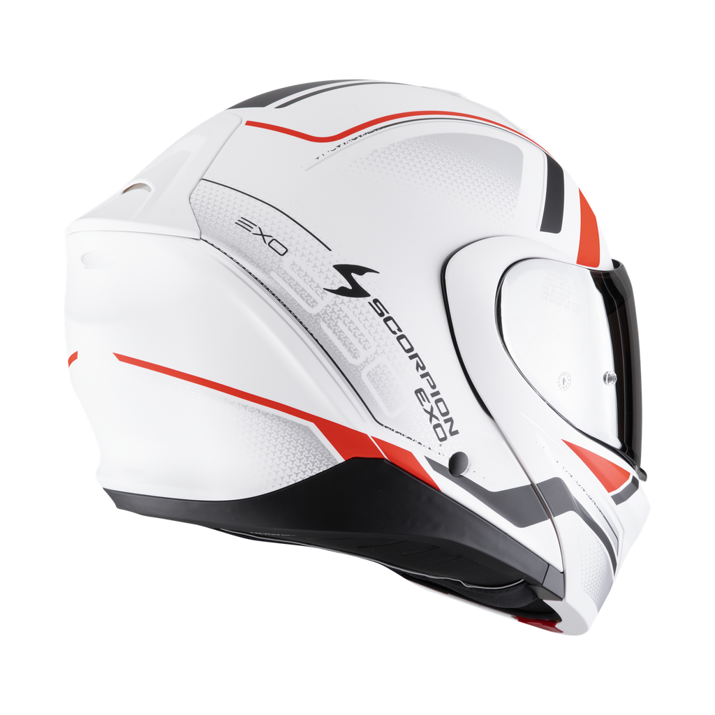 Casco Scorpion Exo-930 Evo Ardens Blanco Negro Mate-Rojo - imagen 2