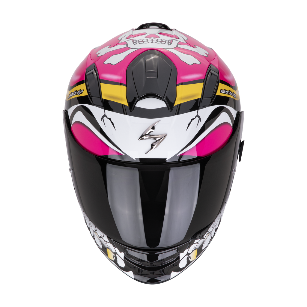 Casco Scorpion Exo-491 Pirate Rosa - imagen 1