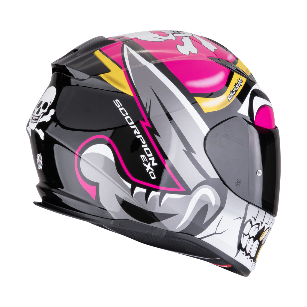 Casco Scorpion Exo-491 Pirate Rosa - imagen 2