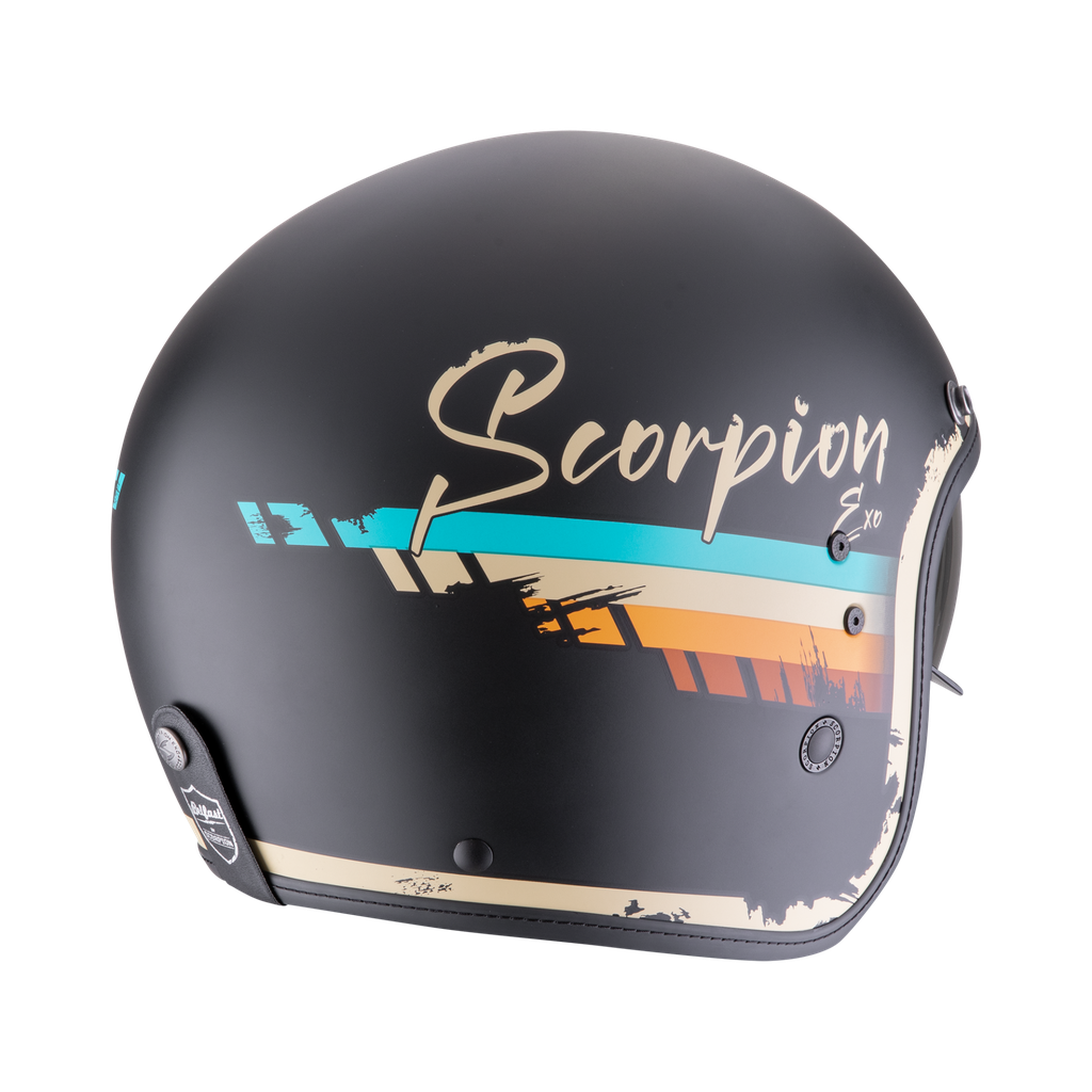 Casco Scorpion Belfast Evo Adonis Negro Mate-Beige - imagen 2
