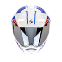 Casco Scorpion Adx-2 Lewis Blanco-Azul-Rojo - imagen 1