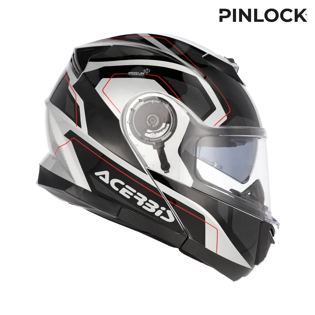 Casco Acerbis Serel 2206 Negro Plata - imagen 2