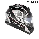 Casco Acerbis Serel 2206 Negro Plata - imagen 2