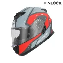Casco Acerbis SEREL 2206 Gris Rojo - imagen 3