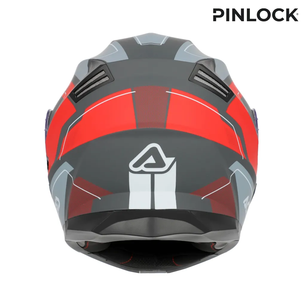 Casco Acerbis SEREL 2206 Gris Rojo - imagen 4