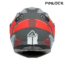 Casco Acerbis SEREL 2206 Gris Rojo - imagen 4