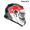 Casco Acerbis Serel 2206 Blanco Rojo - imagen 1