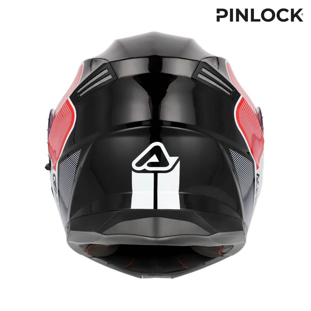 Casco Acerbis Serel 2206 Blanco Rojo - imagen 5
