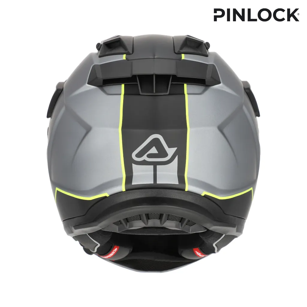 Casco Acerbis Attack Gris Amarillo - imagen 1