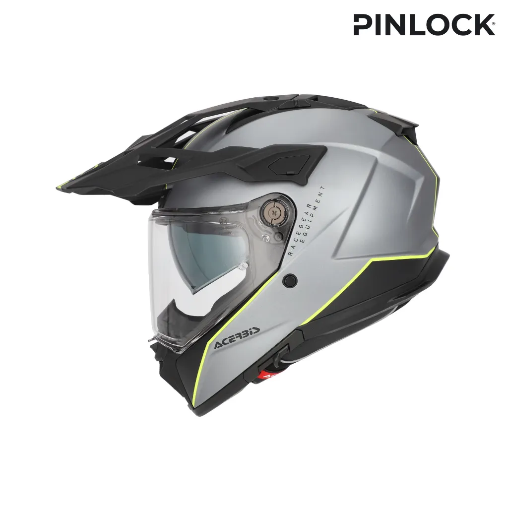 Casco Acerbis Attack Gris Amarillo - imagen 3