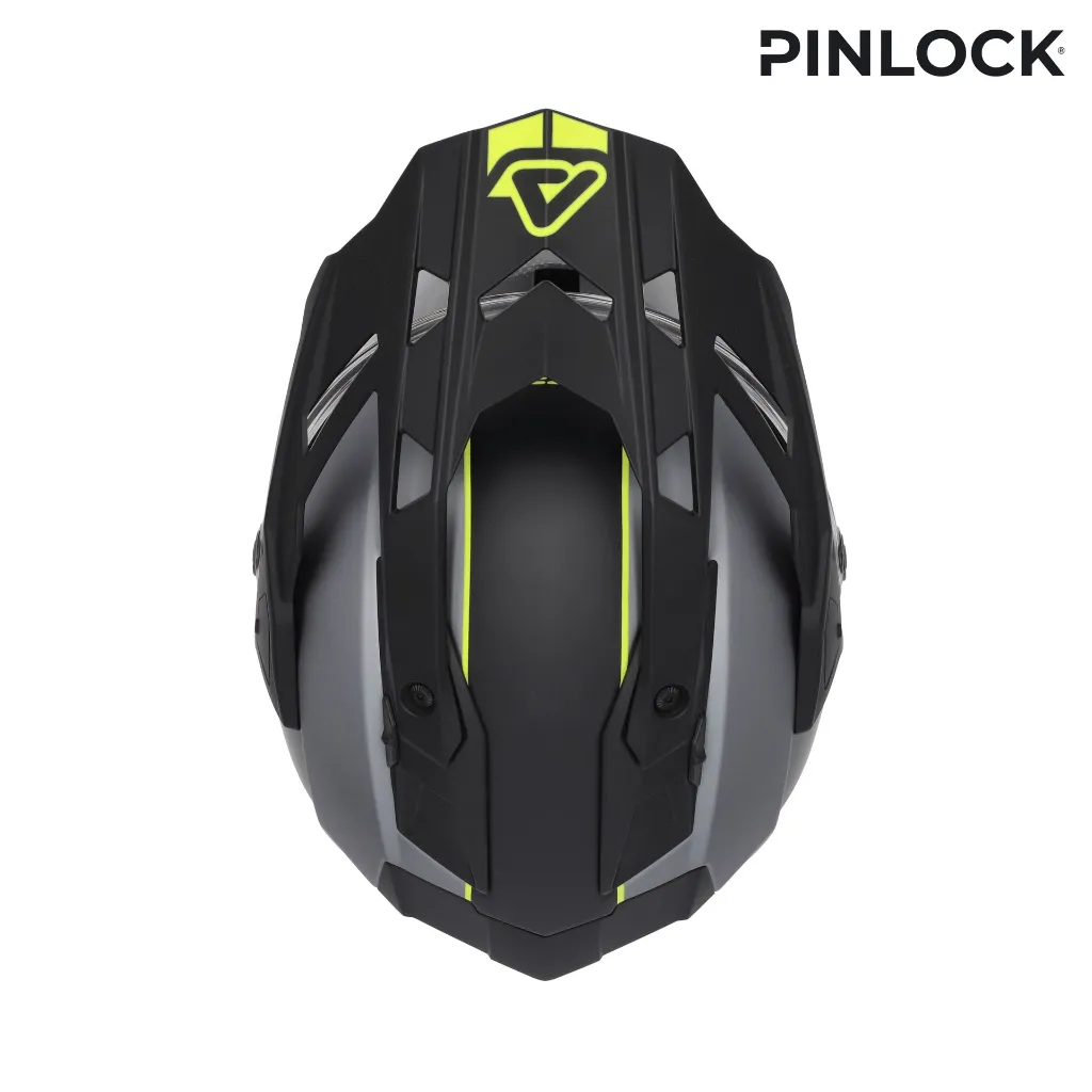 Casco Acerbis Attack Gris Amarillo - imagen 5