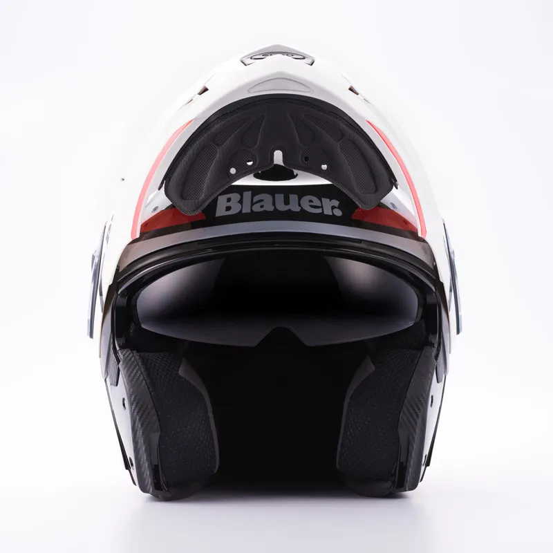 Casco Modular Blauer Sky 2 Negro Rojo Blanco - imagen 3