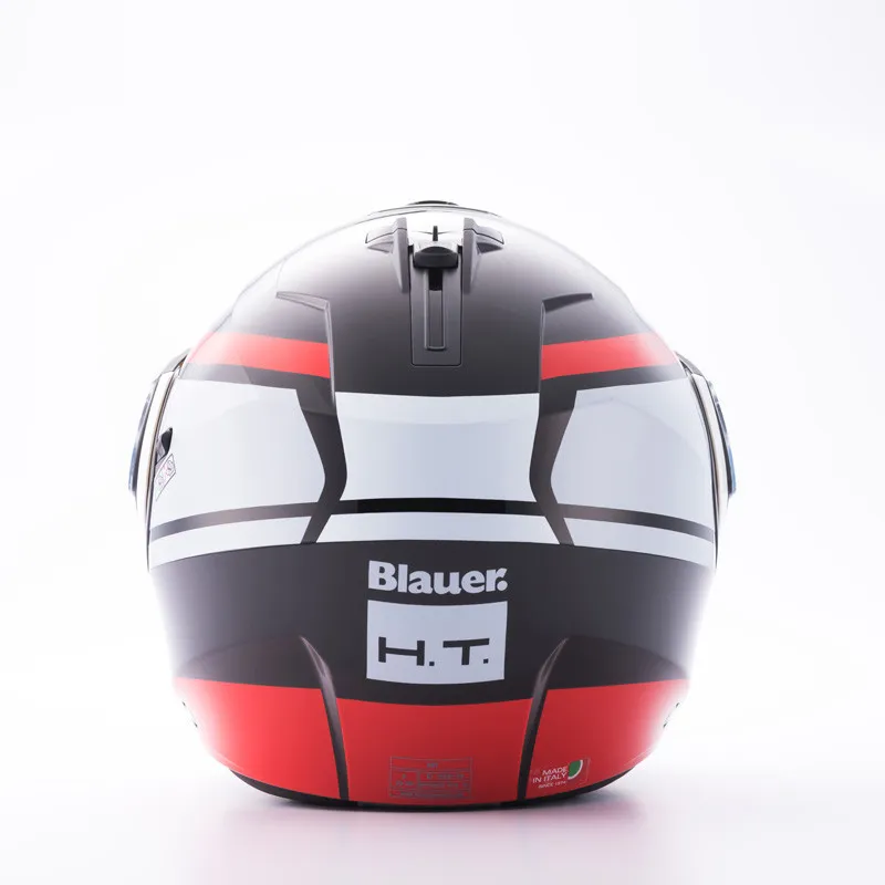 Casco Modular Blauer Sky 2 Negro Rojo Blanco - imagen 4