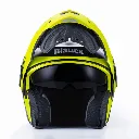 Casco Modular Blauer Sky 2 Titanium Mate Amarillo Negro - imagen 2