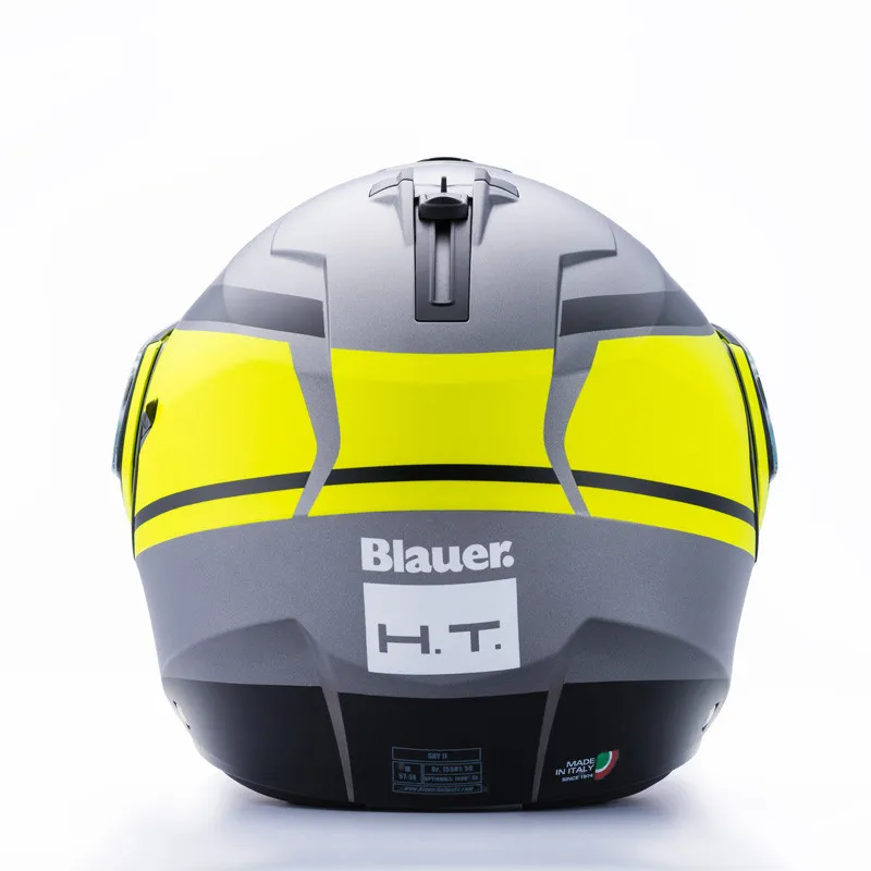 Casco Modular Blauer Sky 2 Titanium Mate Amarillo Negro - imagen 5