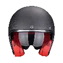 Casco Scorpion Belfast Evo Carbon Solid Negro Mate-Rojo - imagen 1