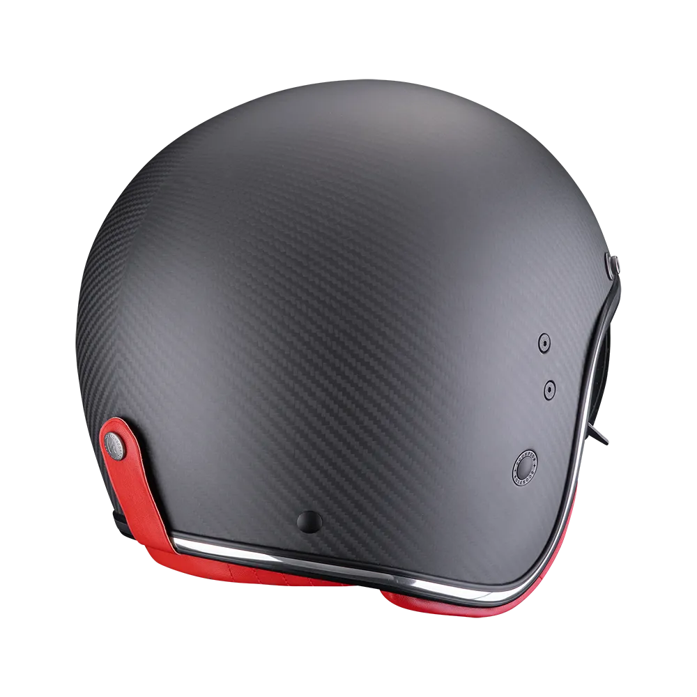 Casco Scorpion Belfast Evo Carbon Solid Negro Mate-Rojo - imagen 2