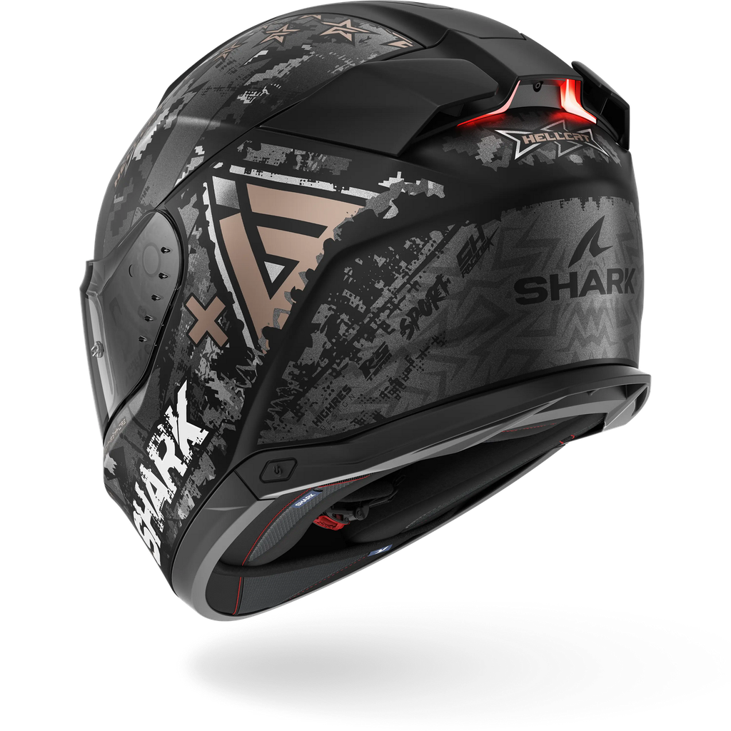 Casco Shark Skwal I3 Hellcat Negro Mate KUA - imagen 5
