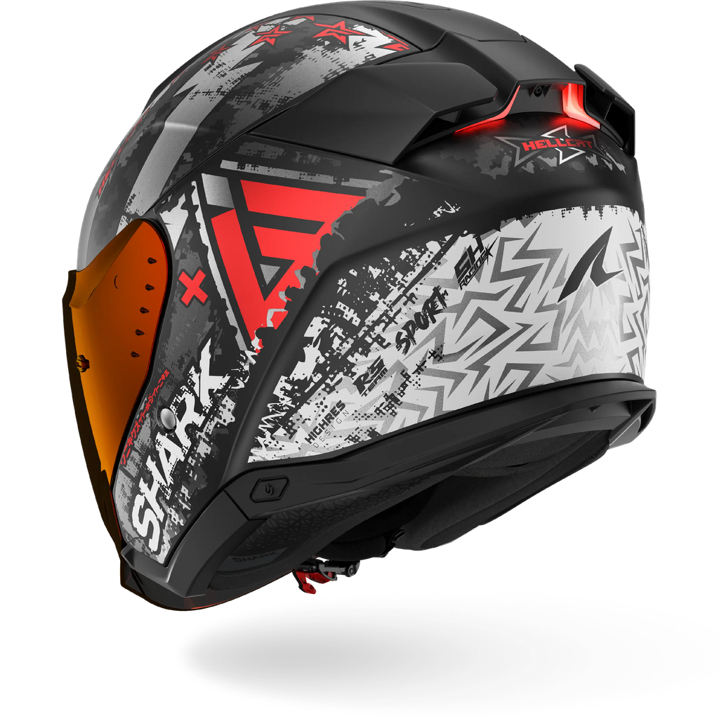 Casco Shark Skwal I3 Jet Hellcat Negro Mate KUR - imagen 2