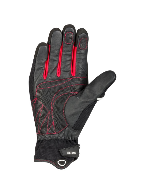 Guantes Bering Raid Negro Blanco Rojo - imagen 1