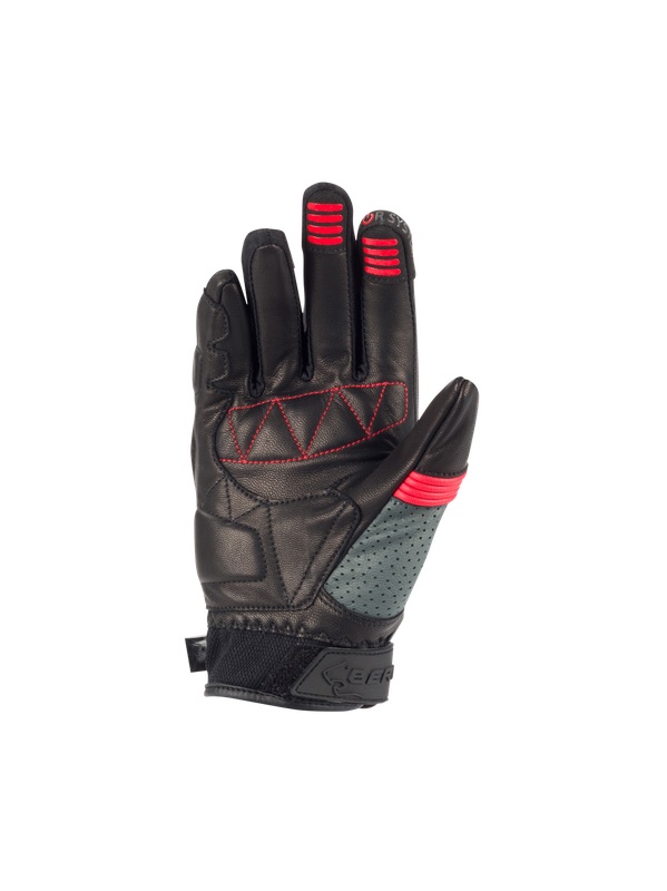 Guantes Bering Axel Mujer Negro Gris Rojo - imagen 1