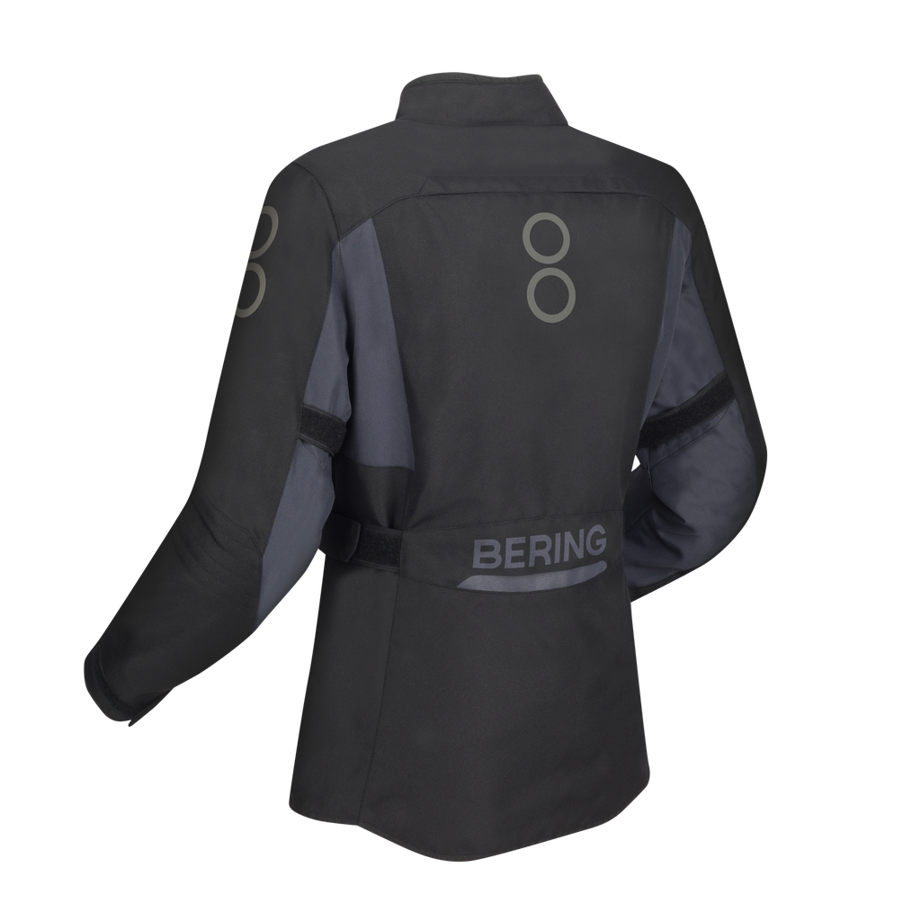 Chaqueta Bering Siberia Mujer Negro Gris - imagen 2