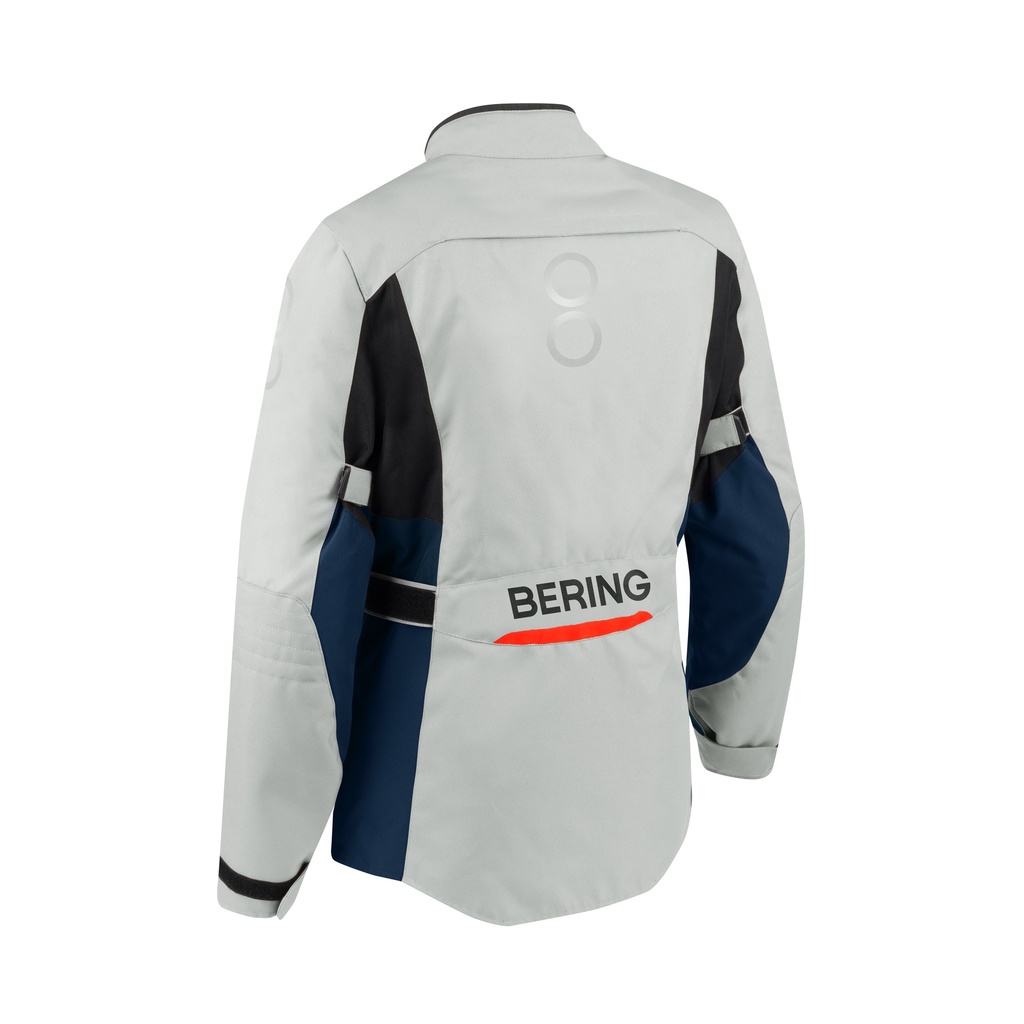 Chaqueta Bering Siberia Mujer Gris Azul Rojo - imagen 1