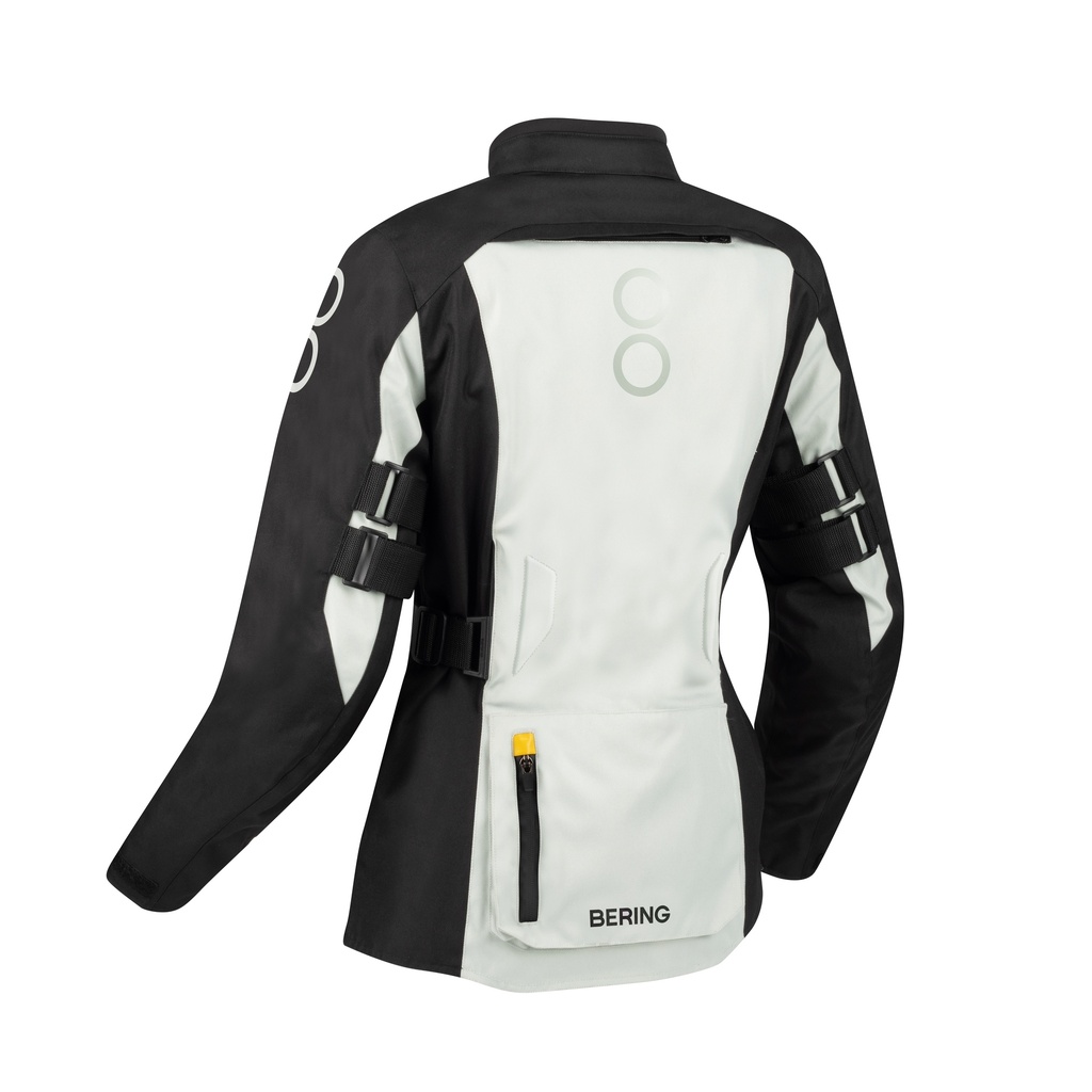 Chaqueta Bering Zephyr Mujer Negro Gris Amarillo - imagen 1