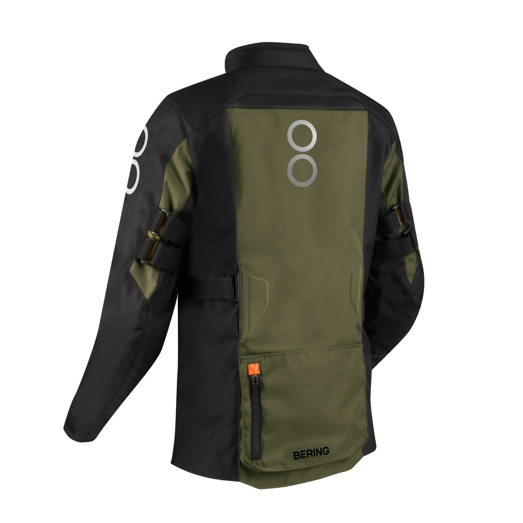 Chaqueta Bering Zephyr Negro Caqui Naranja - imagen 3