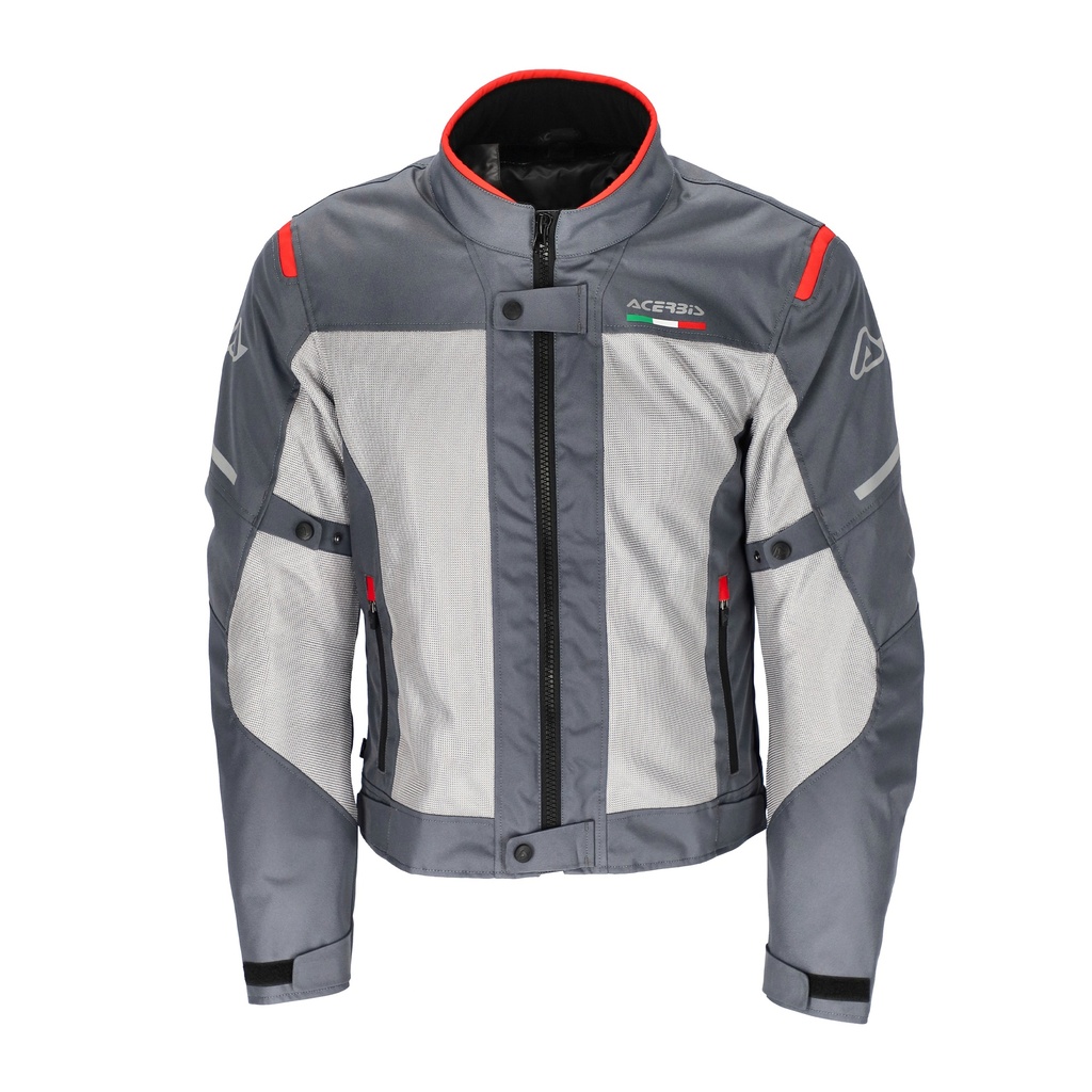 Chaqueta Acerbis ON ROAD RUBY Gris Rojo - imagen 1