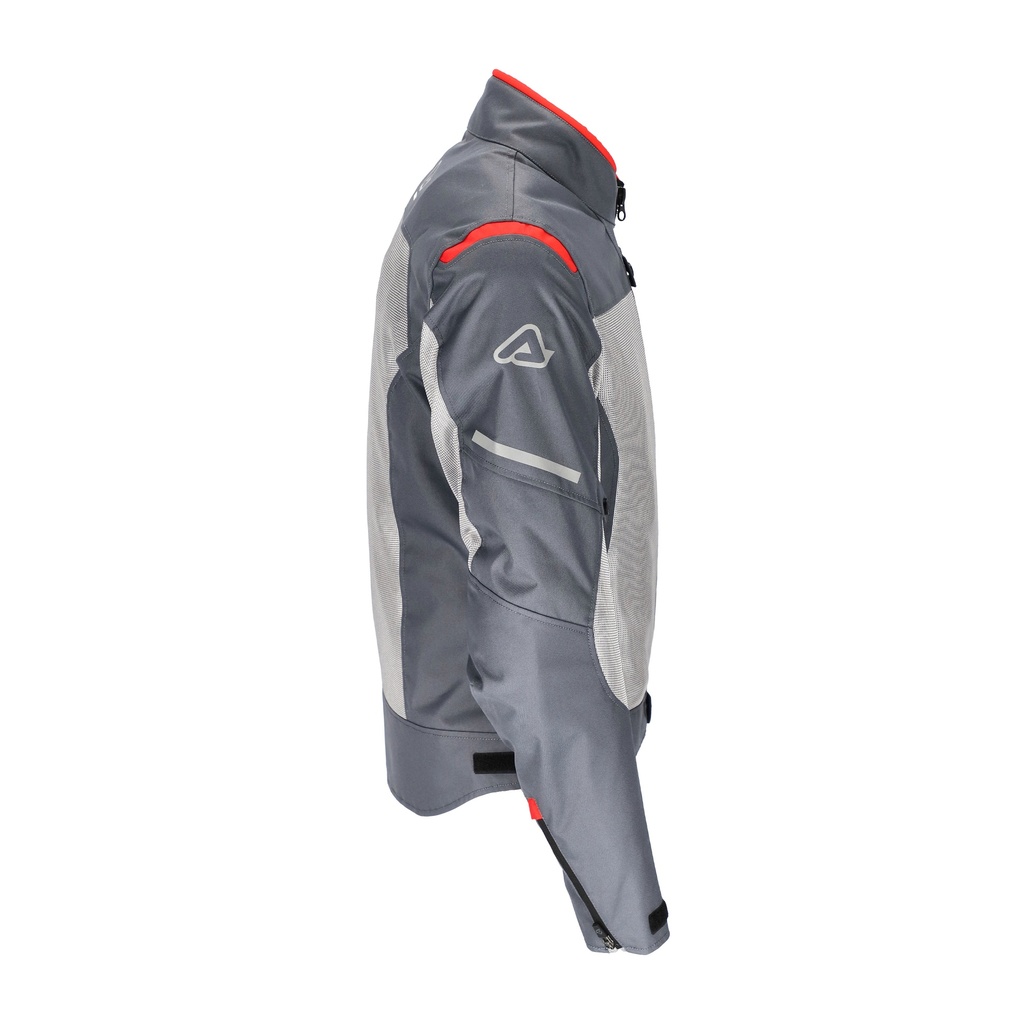 Chaqueta Acerbis ON ROAD RUBY Gris Rojo - imagen 2