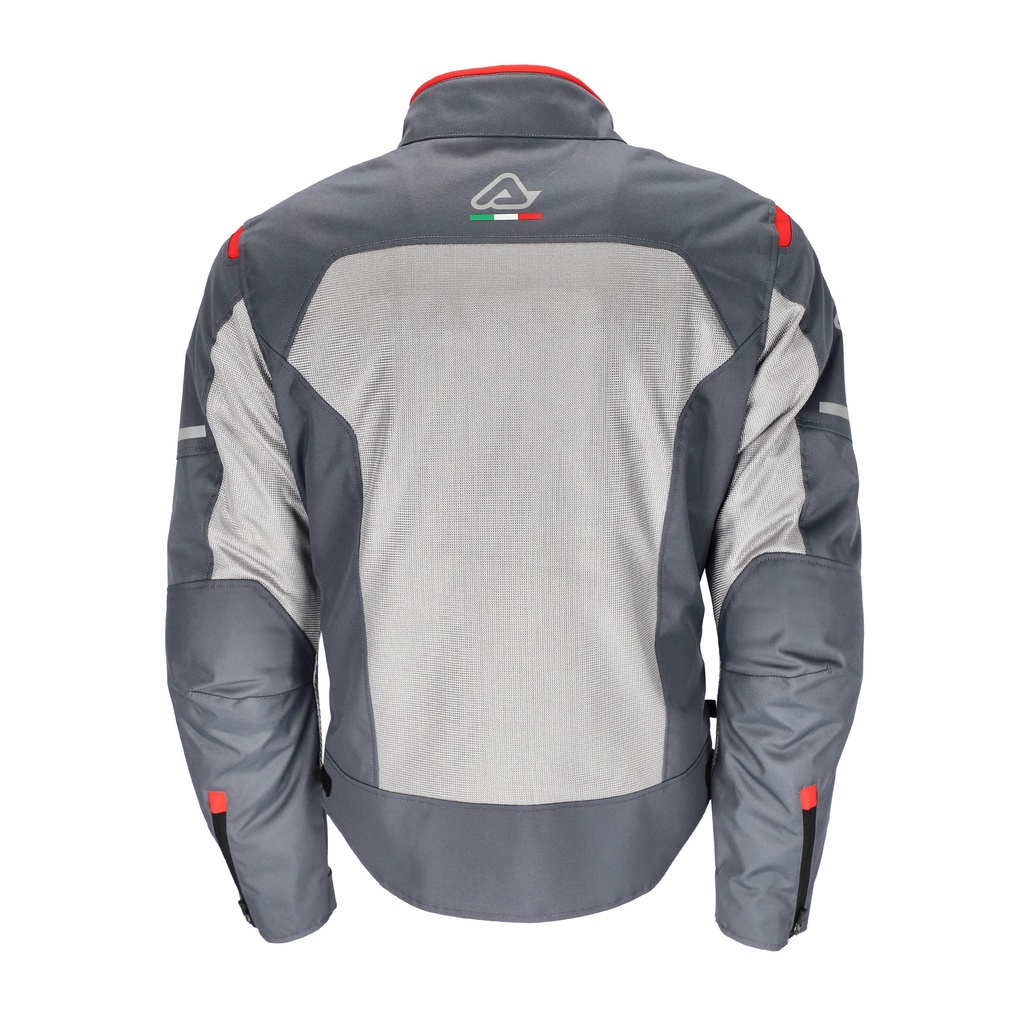 Chaqueta Acerbis ON ROAD RUBY Gris Rojo - imagen 3