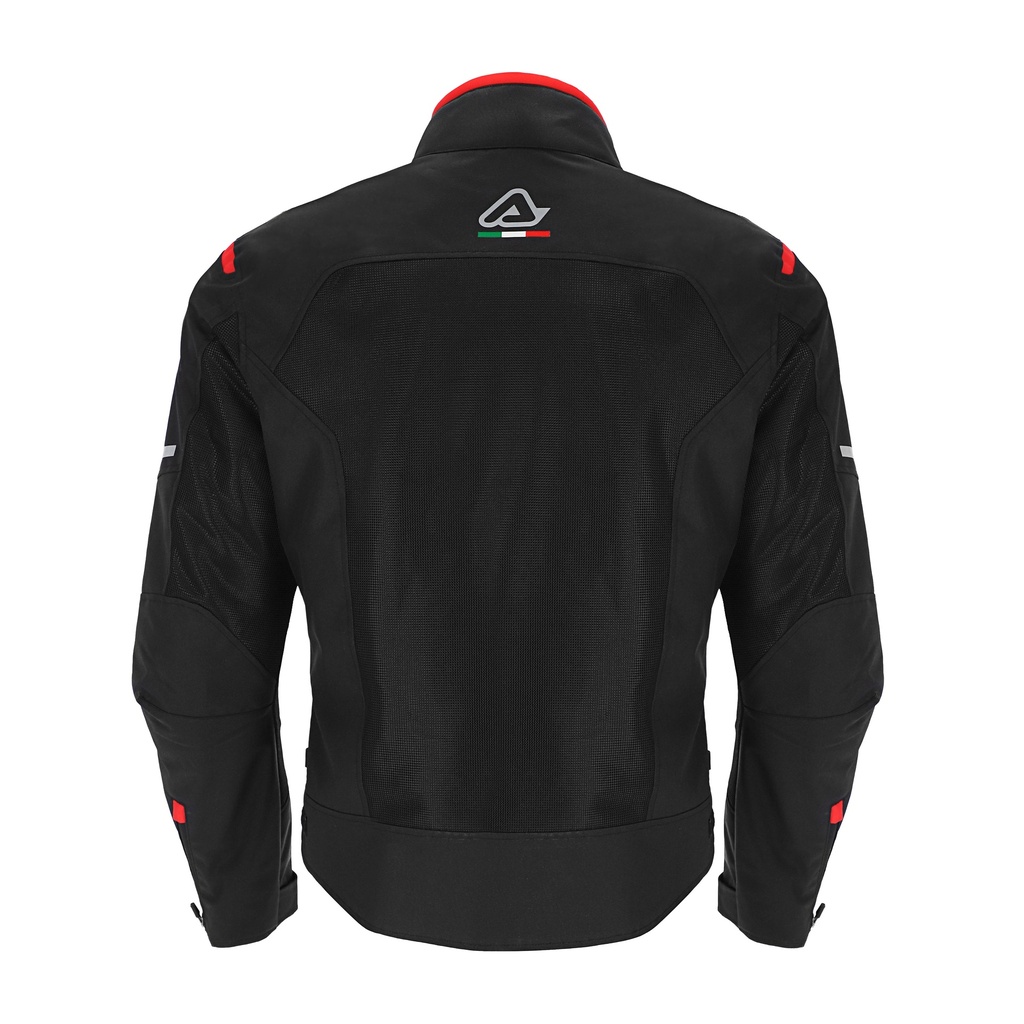 Chaqueta Acerbis ON ROAD RUBY Negro Rojo - imagen 2