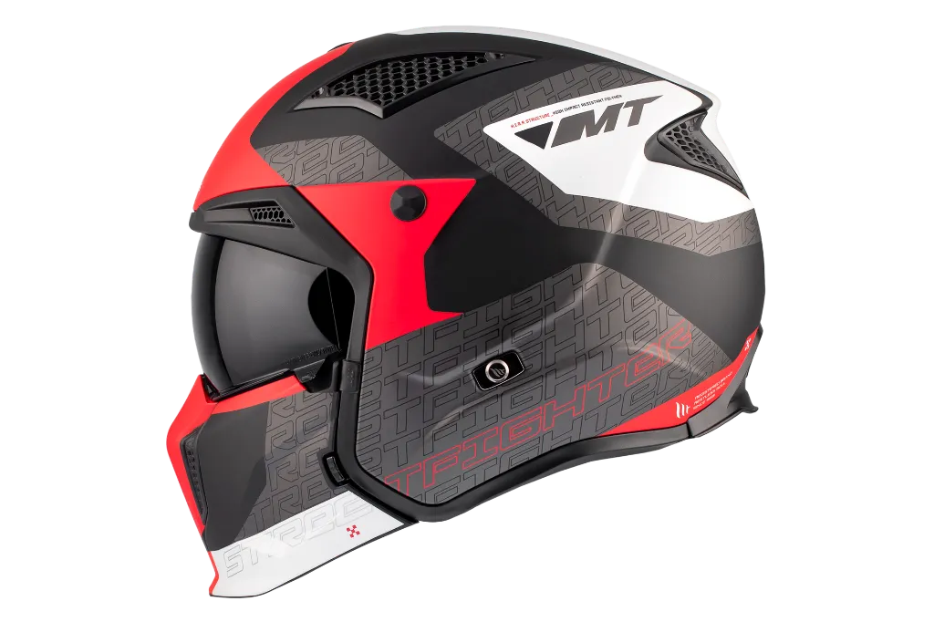 Casco Jet MT Streetfighter Totem B15 rojo mate - imagen 1