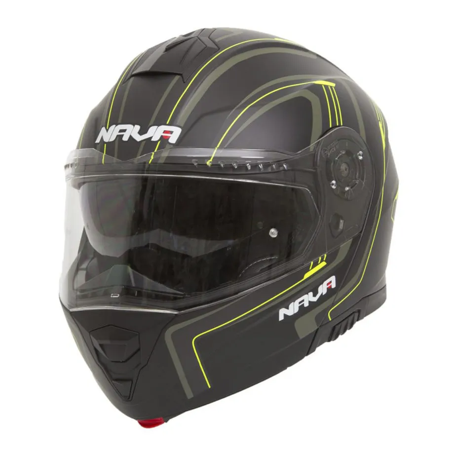 Casco Modular Nava Sprint Negro Mate y Fluor - imagen 2