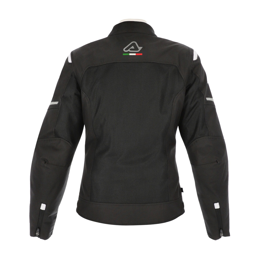 Chaqueta Acerbis ON ROAD RUBY Mujer Negro Blanco - imagen 2