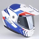 Casco Scorpion Adx-2 Lewis Blanco-Azul-Rojo - imagen 3
