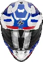 Casco Scorpion ADF-9000 Air Blanco Azul Rojo - imagen 1