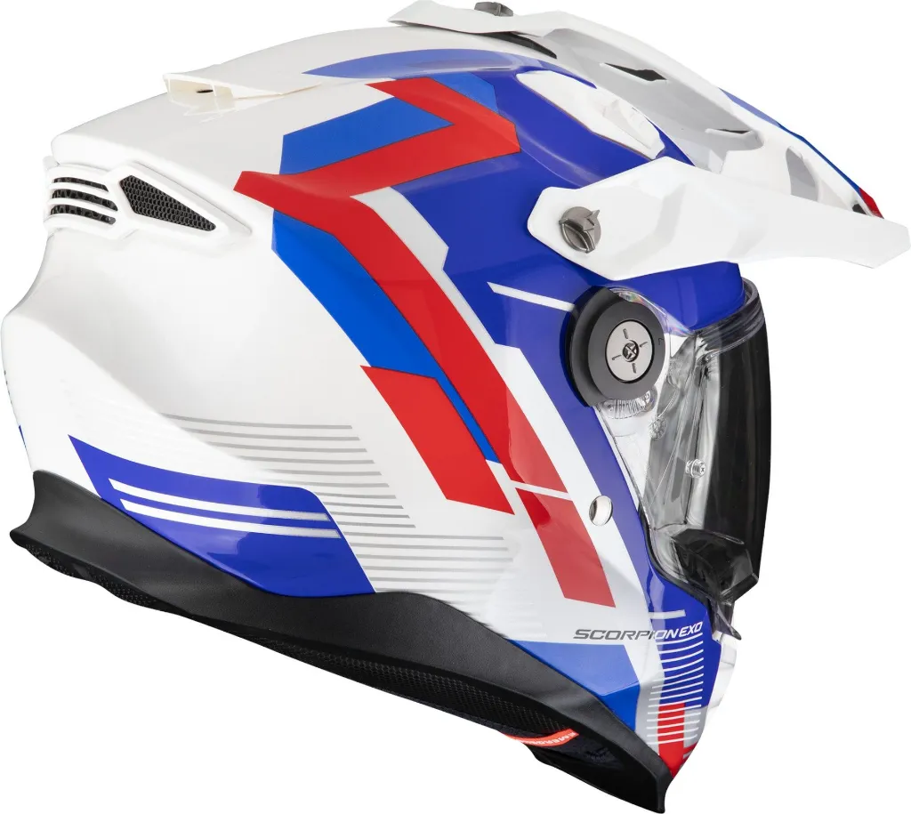 Casco Scorpion ADF-9000 Air Blanco Azul Rojo - imagen 2