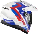 Casco Scorpion ADF-9000 Air Blanco Azul Rojo - imagen 2