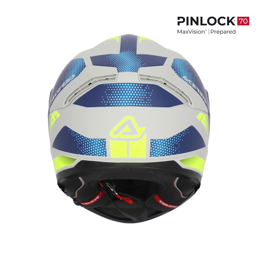 Casco Acerbis KRAPON 2206 Gris Azul - imagen 3