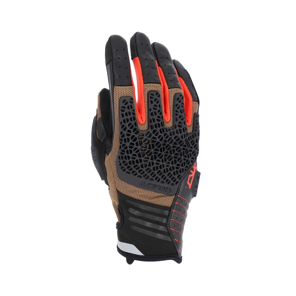 Guantes Acerbis CE Crossover Marrón Naranja - imagen 1