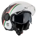 Casco Jet NZI Ringway 2 Duo Skyline Negro Blanco Italy - imagen 1