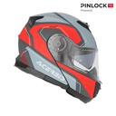 Casco Acerbis SEREL 2206 Gris Rojo - imagen 1