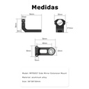 Soporte Chigee Para Espejo Retrovisor Rosca M8 M10 - imagen 1