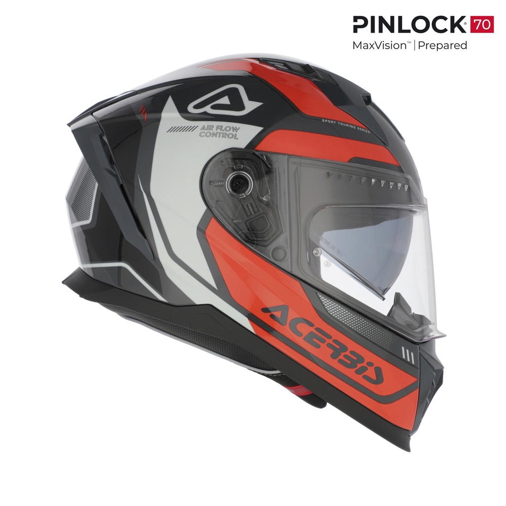 Casco Acerbis X-WAY GRAPHIC Naranja Gris - imagen 1
